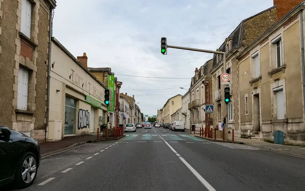 stock image At Perigueux, France June 08, 2023: The Ebb and Flow of City Life - Traffic in Perigueux