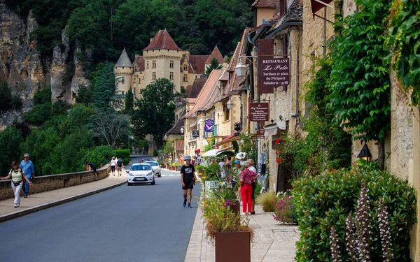 Dordogne Frankrike Juni 2023 Upptäck Dordognes Charm Genom Imponerande Turism — Stockfoto