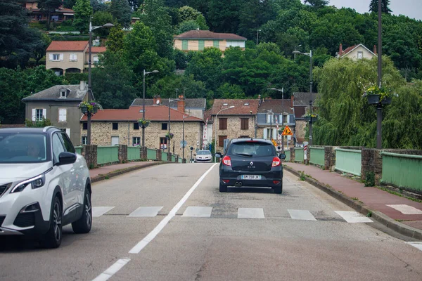 Limoges Haute Vienne Francie Června 2023 Auta Projíždějící Ulicemi — Stock fotografie