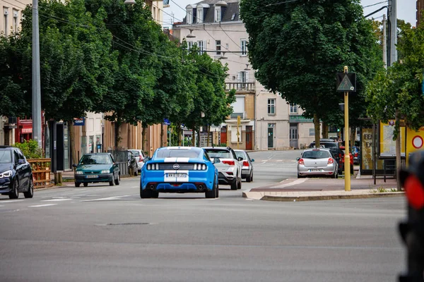 Limoges Haute Vienne France Juin 2023 Emblématique Ford Mustang Action — Photo