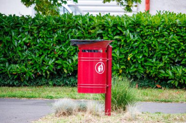 Perigueux, Dordogne, France June 18 2023 : The Importance of Waste Bins and Management clipart