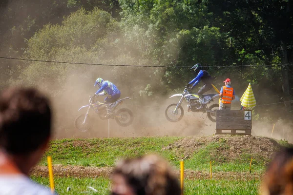 Trelissac Dordogne Frankreich Juni 2023 Adrenalin Pumpendes Motocross Rennen — Stockfoto
