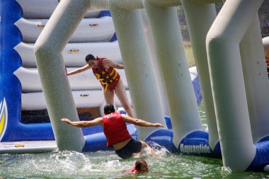 Dordogne, Fransa 23 Temmuz 2023: Sucul Macerası, Turizm, Tatil