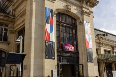 Bordeaux, Fransa 23 Ekim 2023: Bordeaux Tren İstasyonu Girişi