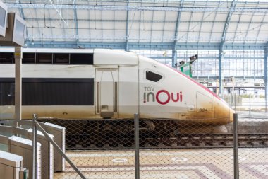 Bordeaux, Fransa 23 Ekim 2023: Yüksek Hız Bağlantısı - Bordeaux Tren İstasyonunda TGV inOui