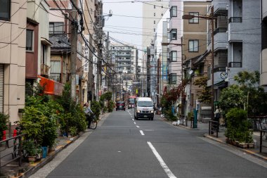 Tokyo, Japonya, 28 Ekim 2023: Tokyo 'da sakin bir yerleşim yeri