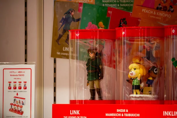 Tokio Japón Octubre 2023 Nintendo Merchandise Figures Display — Foto de Stock