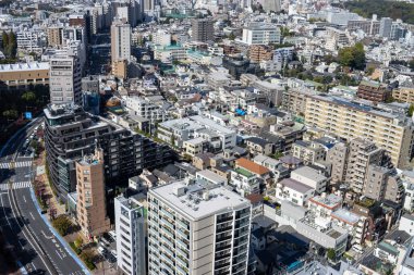 Tokyo, Japonya, 2 Kasım 2023: Yoğun Binalar ve Sokaklar ile Tokyo Şehir Manzarası