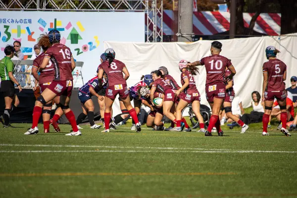 Tokyo, Japonya, 4 Kasım 2023: Women 's Rugby Maçı