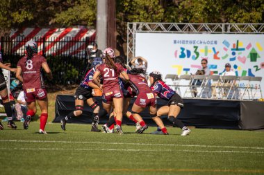 Tokyo, Japonya, 4 Kasım 2023: Women 's Rugby Maçı