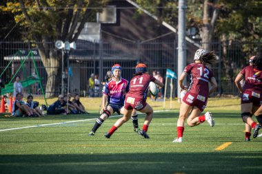 Tokyo, Japonya, 4 Kasım 2023: Women 's Rugby Maçı