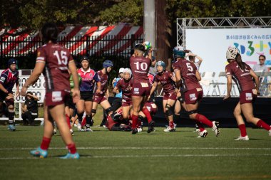 Tokyo, Japonya, 4 Kasım 2023: Women 's Rugby Maçı