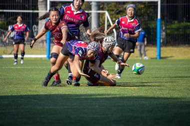 Tokyo, Japonya, 4 Kasım 2023: Women 's Rugby Maçı