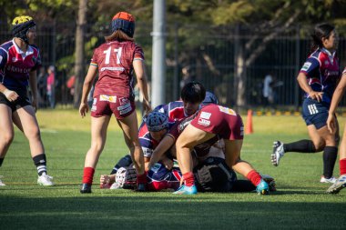 Tokyo, Japonya, 4 Kasım 2023: Women 's Rugby Maçı