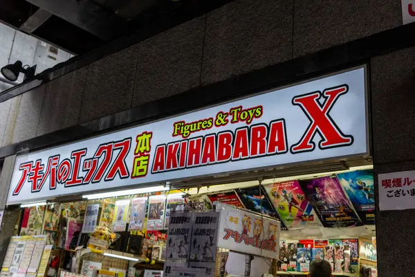 Tokio Japón Noviembre 2023 Akihabara Figures Toys Shopfront — Foto de Stock