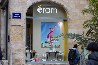 France, 30 March 2024: Shopfront of Eram Shoe Store clipart