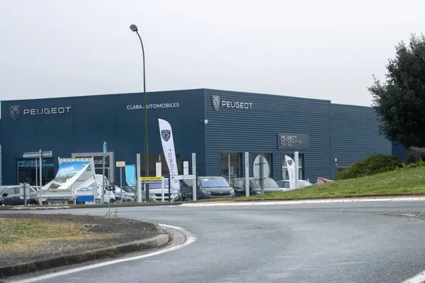 stock image France, 30 March 2024: Peugeot Dealership Exterior