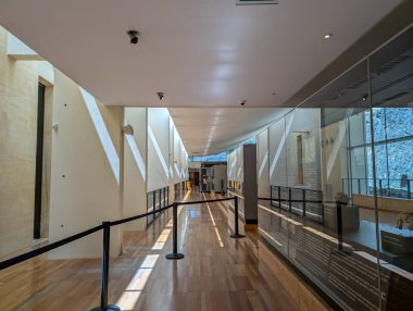 France, 7, July, 2024: Interior hallway of Musee de la Prehistoire Les Eyzies clipart