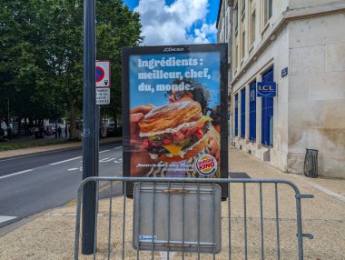 Fransa, 23 Haziran 2024: Burger King reklamı