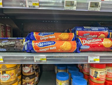 Fransa, 05 Eylül 2024: McVitie 'nin Zencefilli Fındık ve Sindirim Dükkanı