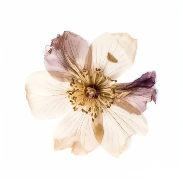 Trockene Blume Isoliert Auf Weißem Hintergrund — Stockfoto