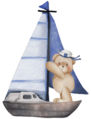 Oyuncak ayı Denizci Denizcilik suluboya