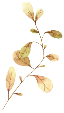 Sonbahar Yaprağı suluboya el boyası