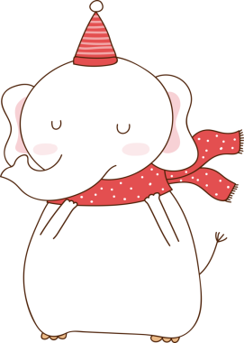 El çizimi Noel karikatürü.