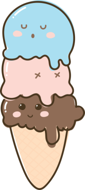 Elle çizilmiş tatlı çizgi filmi şirin