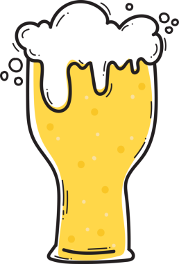 El yapımı bira karikatürü.