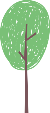 El çizimi ağaç karikatürü