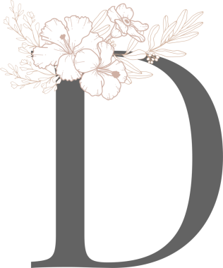 Çiçek çizgisi sanatıyla alfabe