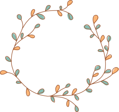 El çizimi Çiçek çelengi karalama