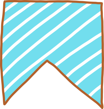 Elle çizilmiş Vintage şerit afiş