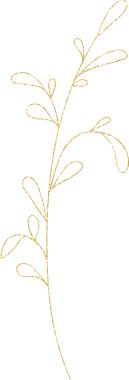 Altın parıltılı çiçek ve yaprak