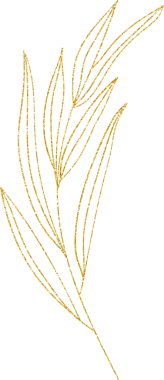 Altın parıltılı çiçek ve yaprak