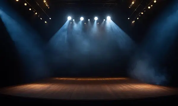 boş sahne ışıkları