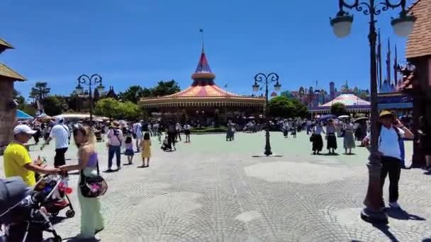 Gyönyörű Kilátás Disneyland — Stock videók