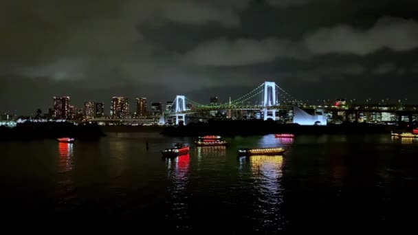 Éjszakai Séta Tokióban — Stock videók