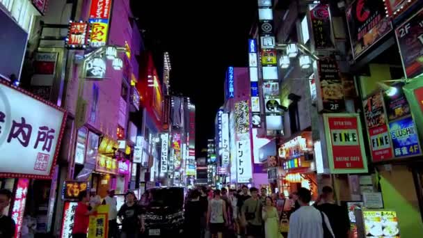 Jalan Malam Tokyo — Stok Video