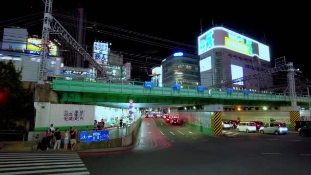 Νυχτερινός Περίπατος Στο Τόκιο — Αρχείο Βίντεο