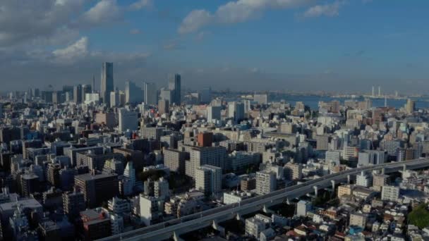 Die Luftaufnahme Von Yokohama — Stockvideo
