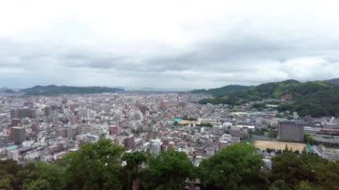 Tayvan 'ın Taipei şehrinin havadan görüntüsü