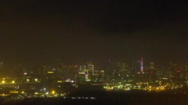 New York şehrinin gece manzarası