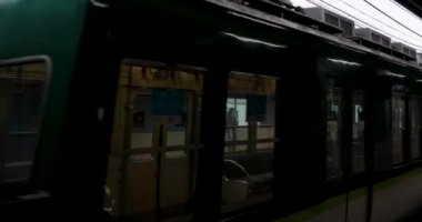 Şehirdeki tren rayları.