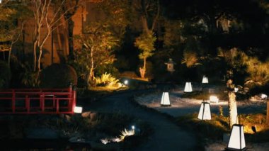 Şehrin güzel gece manzarası