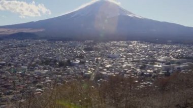 Japonya 'daki Fuji Dağı manzarası