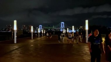 İsveç 'teki Stockholm şehrinin gece manzarası