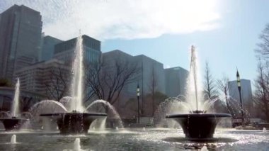 Şehir parkının güzel manzarası