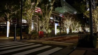 İsveç 'teki Stockholm şehrinin gece manzarası